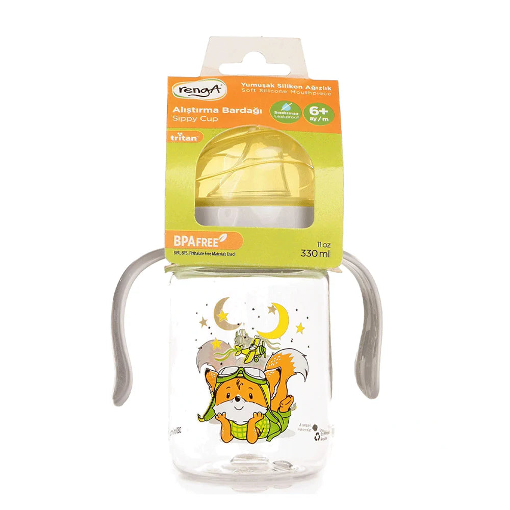 Tasses d'apprentissage à bec souple - GRIS