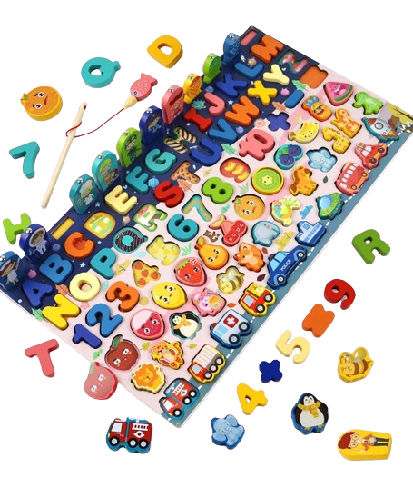 Planche éducative Montessori 8 en 1