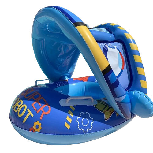 Bouée gonflable avec Pare-Soleil - Super robot
