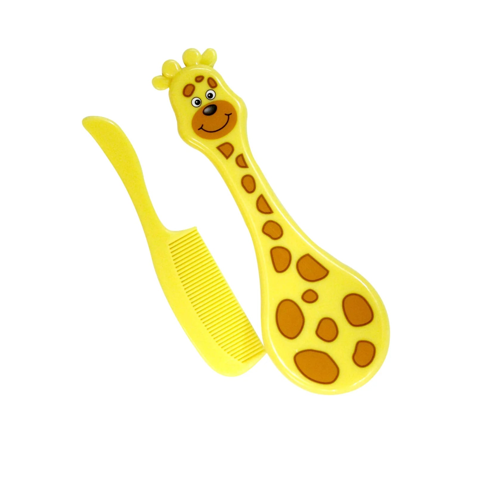 Brosse et peigne Jaune - GIRAFE