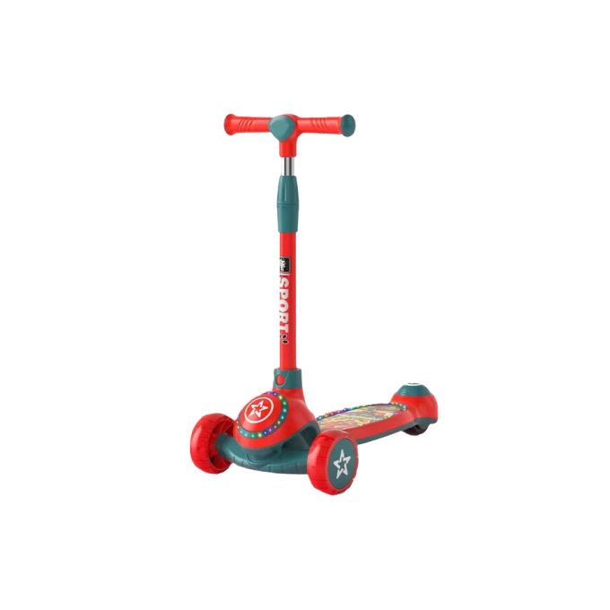 TROTTINETTE SCOOTER À 3 ROUES POUR ENFANTS AVEC LUMIÈRE LED ET MUSIQUE