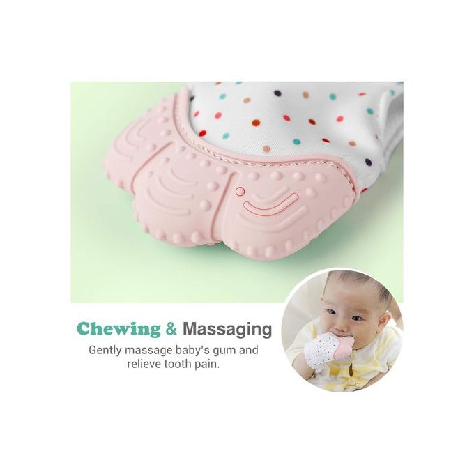 Gant de dentition en silicone