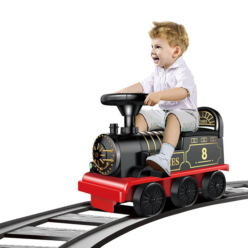 GOPLUS Train Porteur Électrique pour Enfants