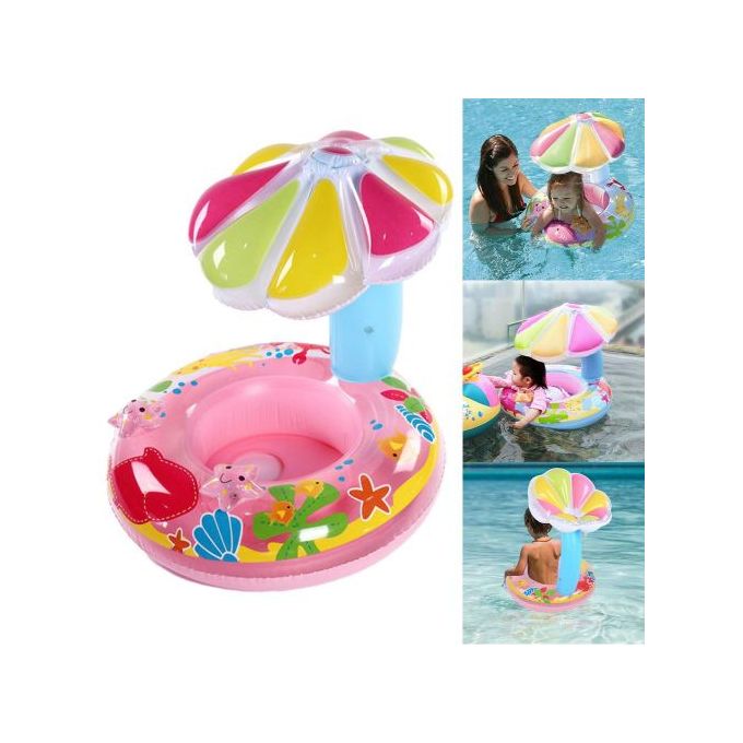 Bouée gonflable avec parasol
