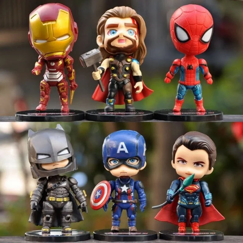 Lot de 6 figurines de super-héros Marvel