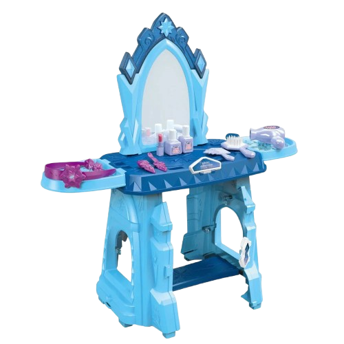 Coiffeuse magique Frozen avec lumières et musique - BLEU