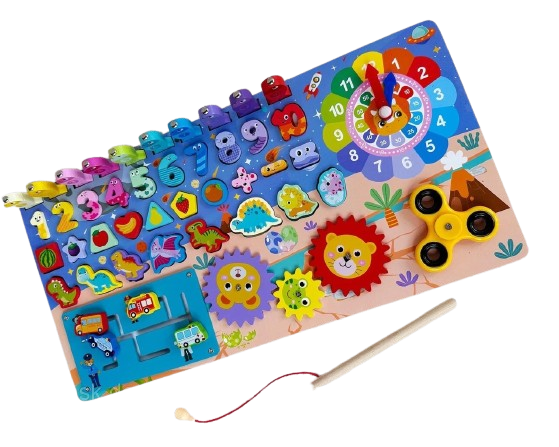 Planche éducative Montessori 10 en 1