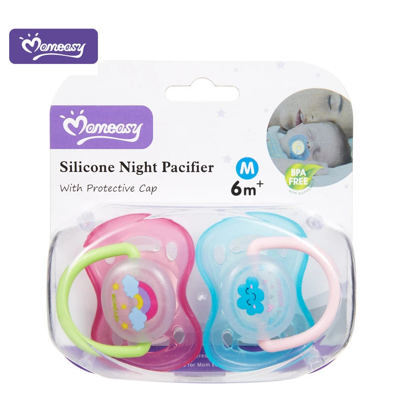 MOMEASY Lot de 2 sucettes de nuit 6M+