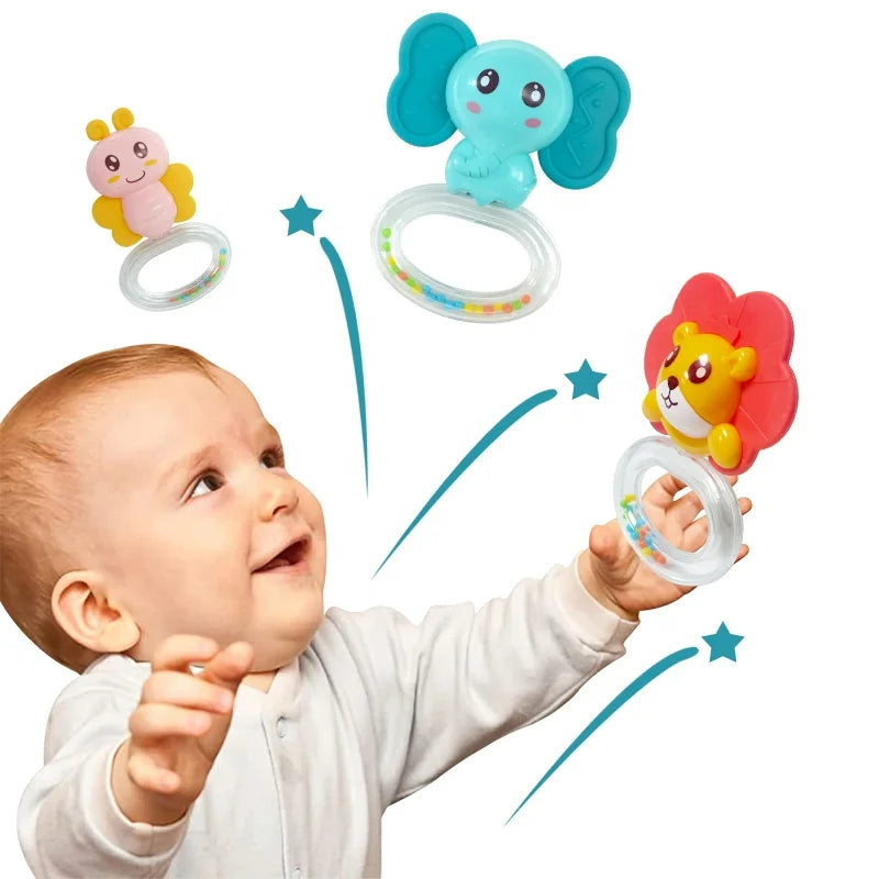 Lot de 3 hochets de dentition - HUANGER