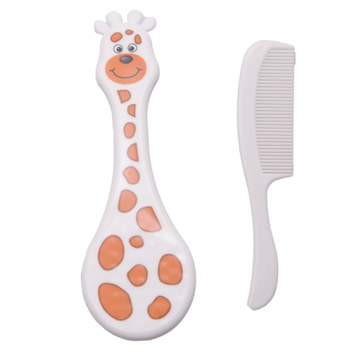 Brosse et peigne Blanc - GIRAFE
