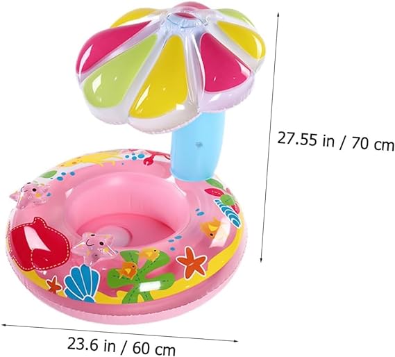 Bouée gonflable avec parasol