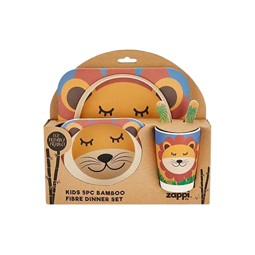 Ensemble vaisselle 5 pcs en Fibre de Bambou