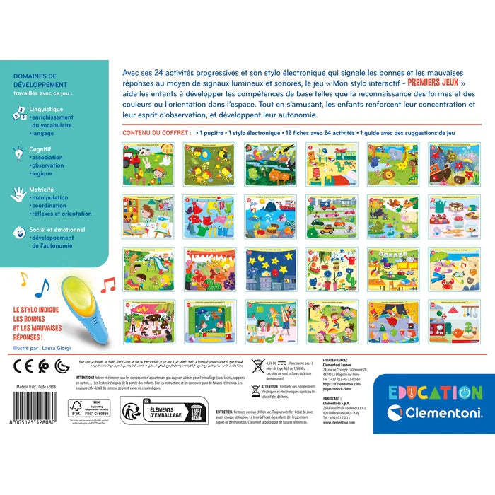 Mon stylo interactif - Mes premiers jeux - CLEMENTONI