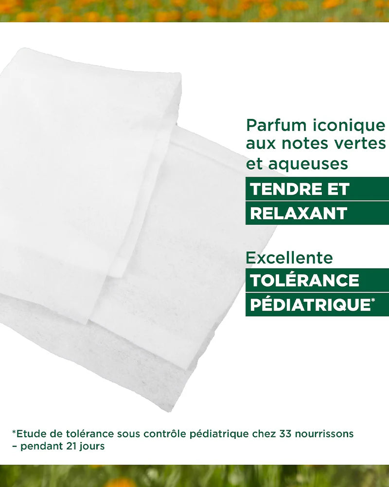Klorane lingettes nettoyantes au calendula - 25 unités