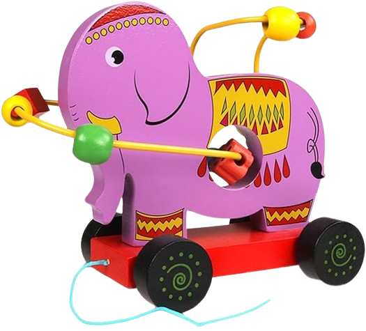 Boulier en bois - Eléphant