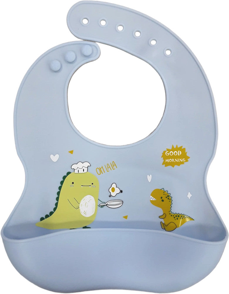 Bavoir en silicone - DINOSAURE