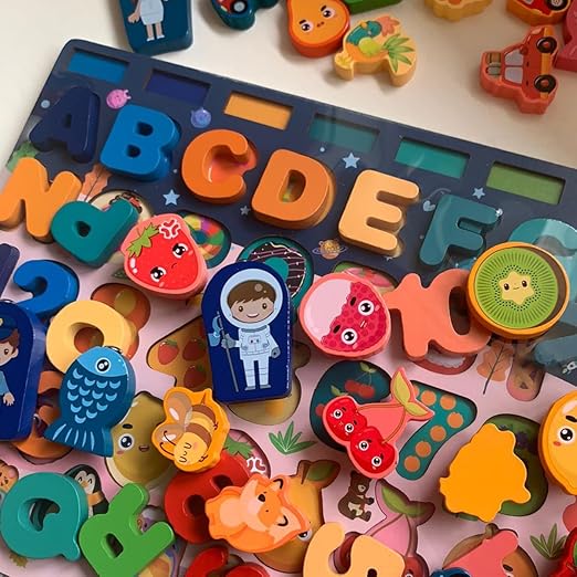 Planche éducative Montessori 8 en 1