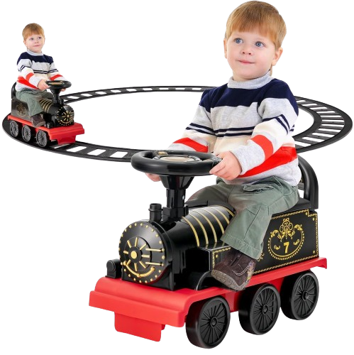 GOPLUS Train Porteur Électrique pour Enfants