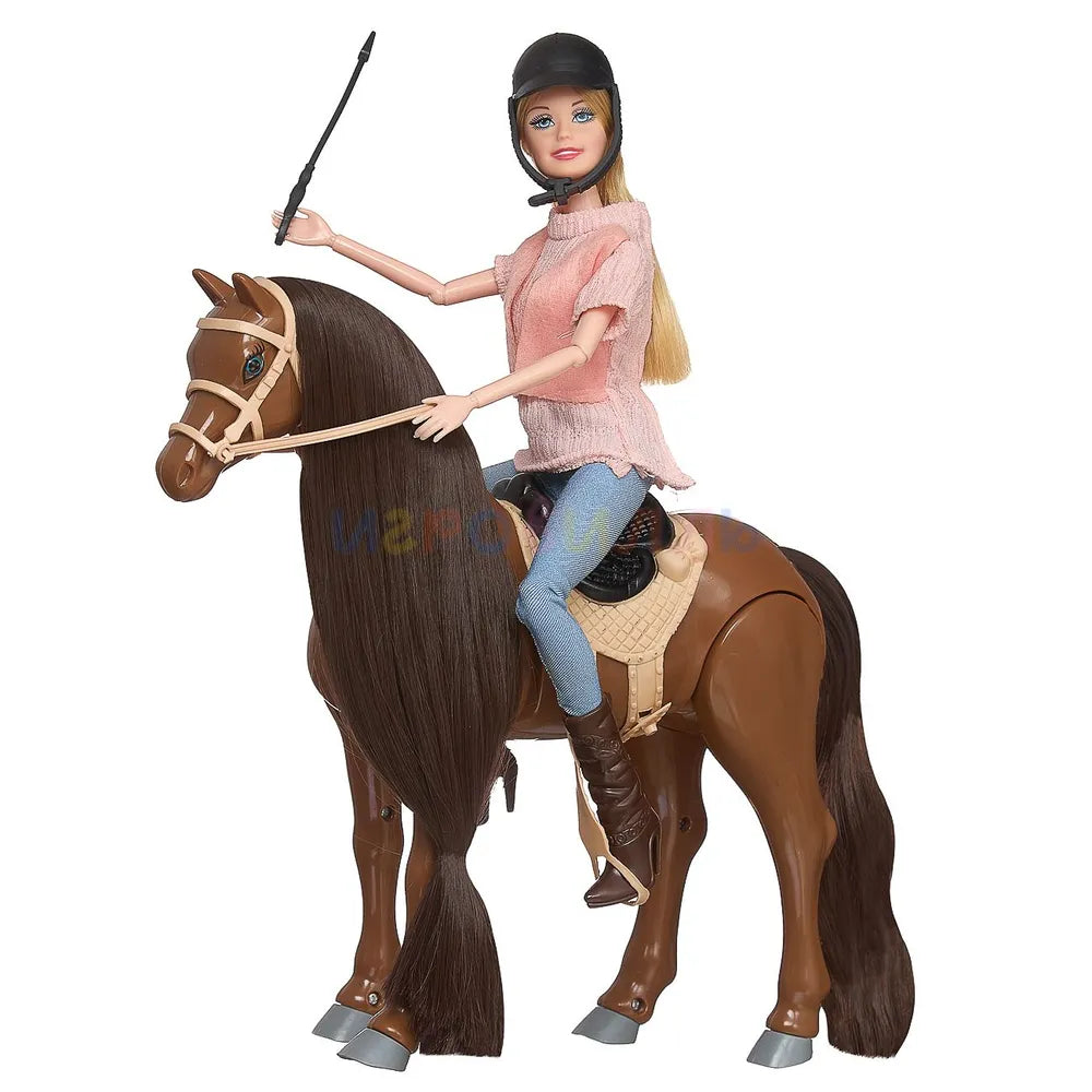 Poupée avec cheval