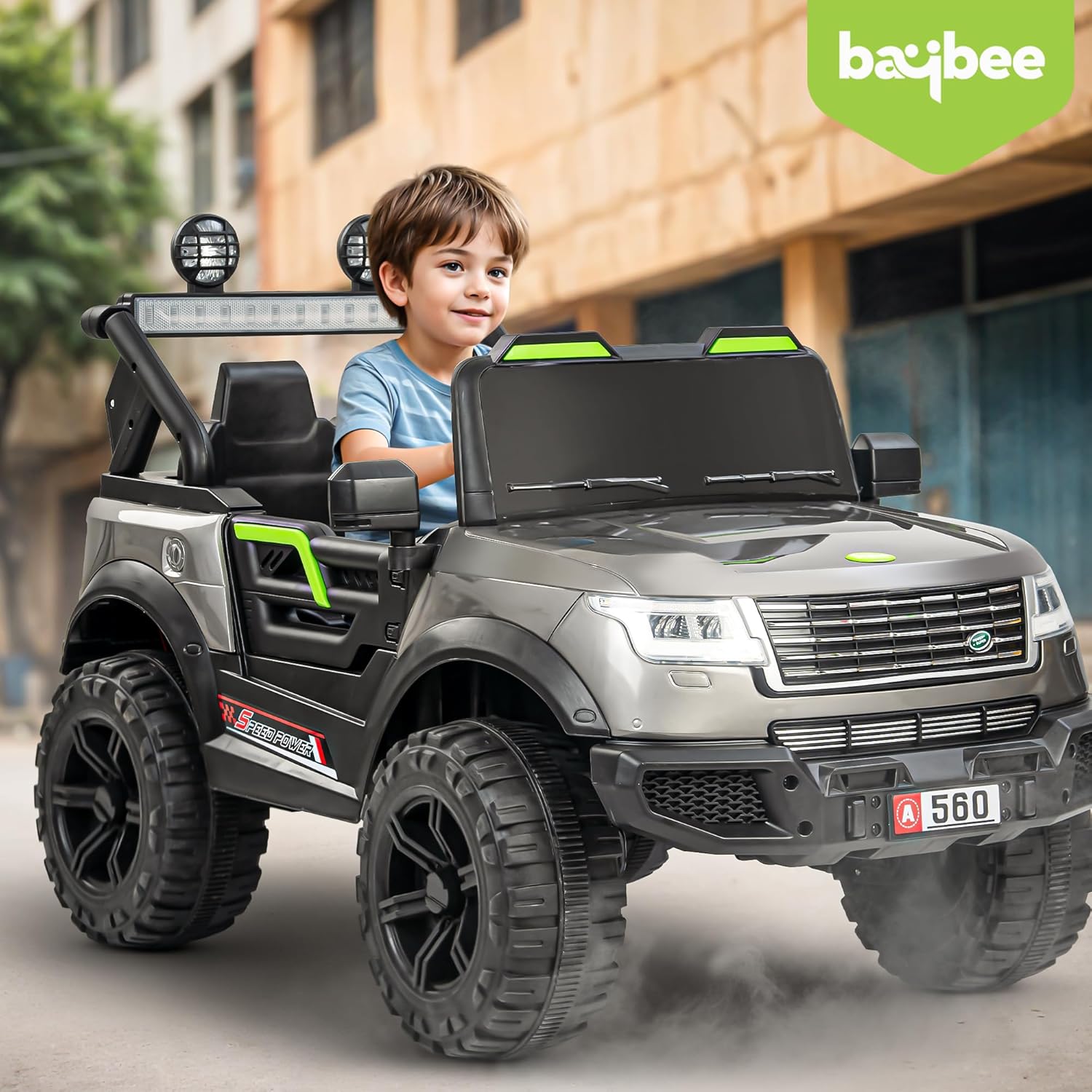 Baybee Rover : Voiture Électrique pour Enfants avec Lumières et Musique