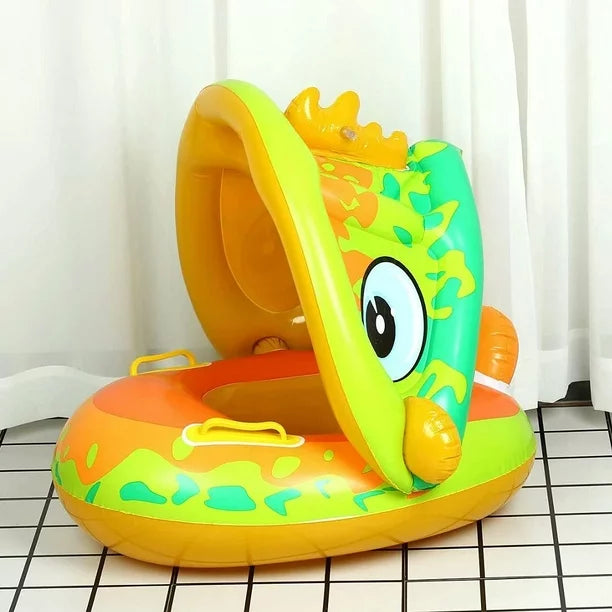 Bouée gonflable avec Pare-Soleil - Dinosaure