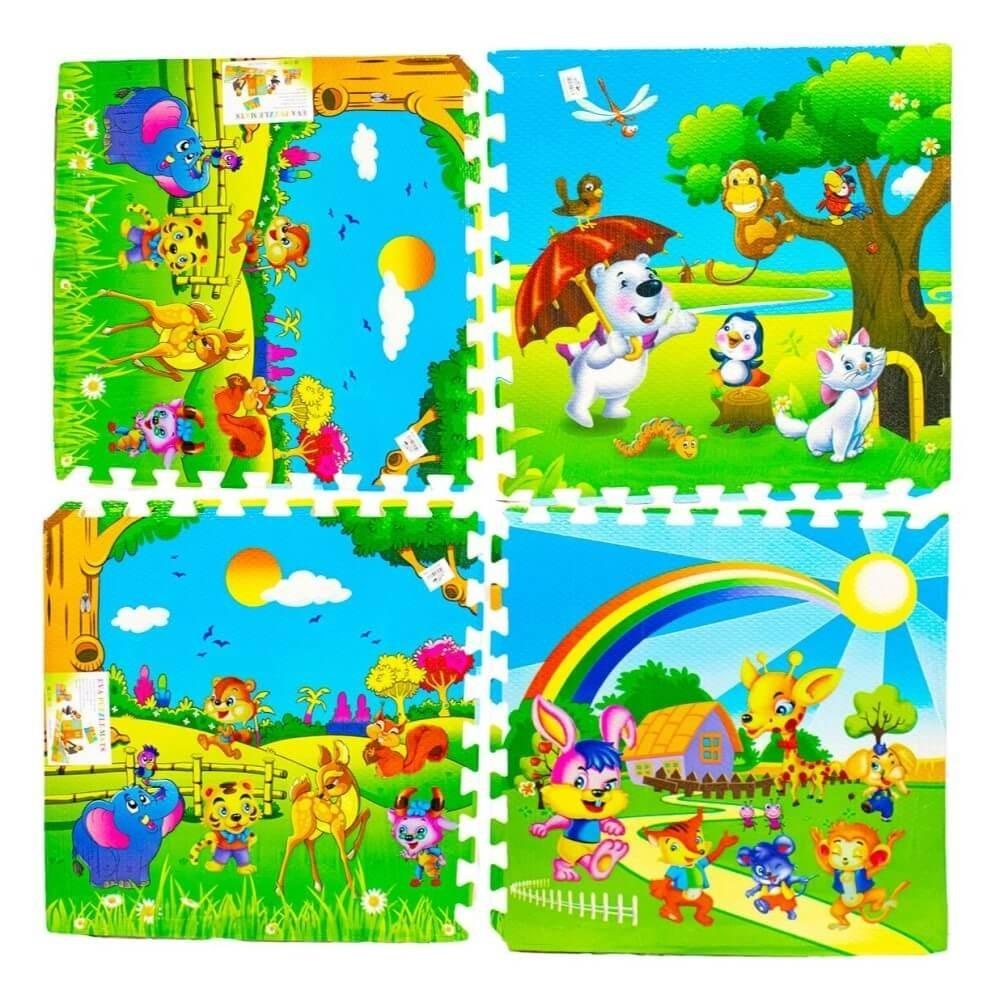 Tapis puzzle ' Animaux ' en mousse - EVA