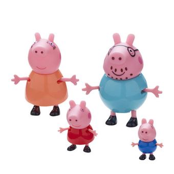 Coffret 4 Figurines Peppa Pig famille