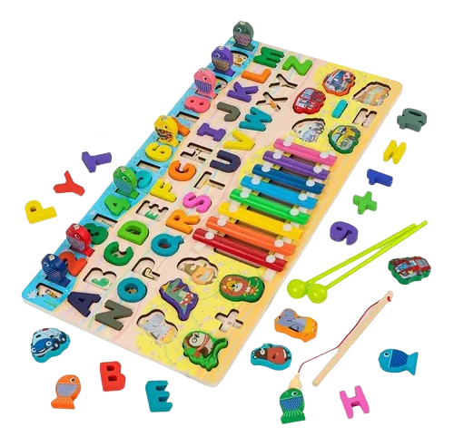 Planche éducative polyvalente en bois