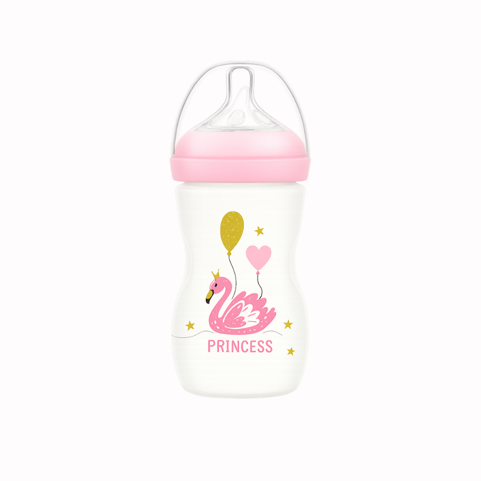 MOMEASY Biberon en plastique 6M+ 330 ml - Princesse