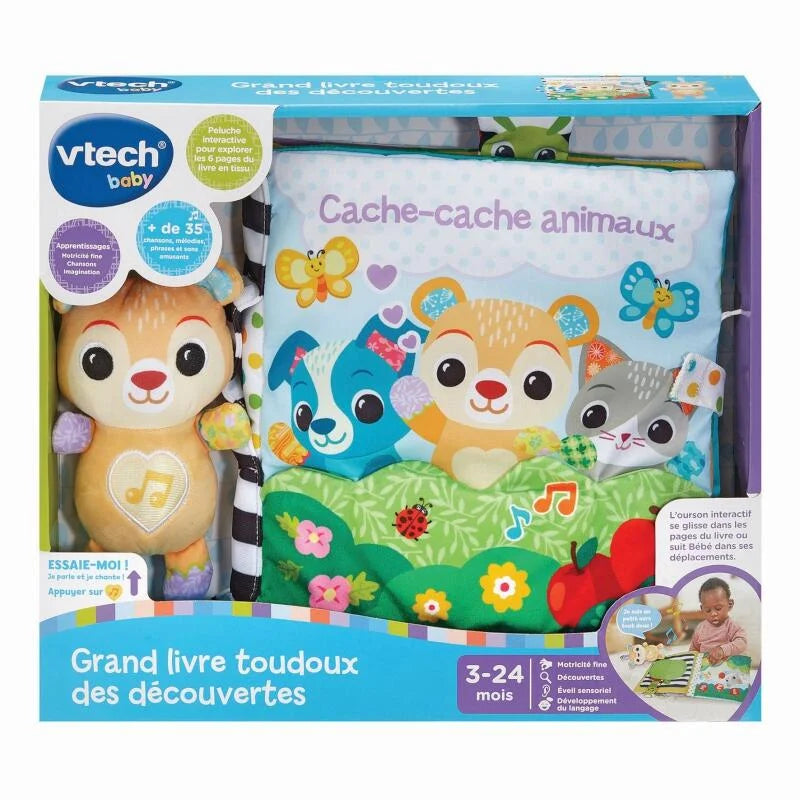Boîte VTech Baby Grand livre toudoux des découvertes, 3 à 24 mois