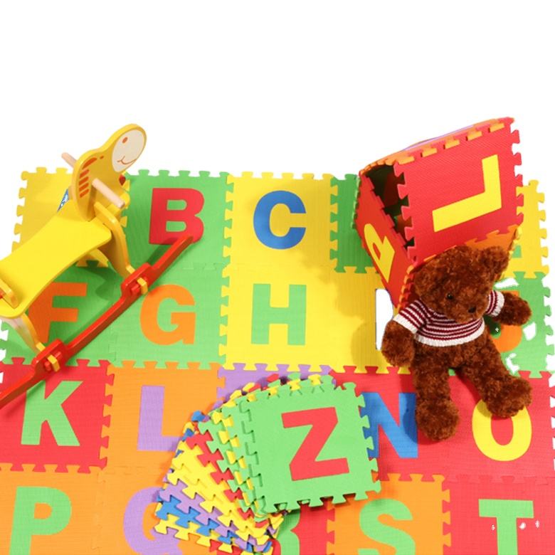 Tapis puzzle 'Alphabet' en mousse 13 pièces - EVA