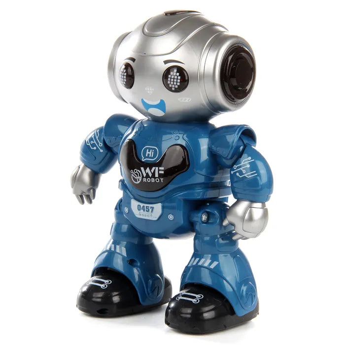 Robot intelligent avec télécommande et lumières LED - ARGENTE