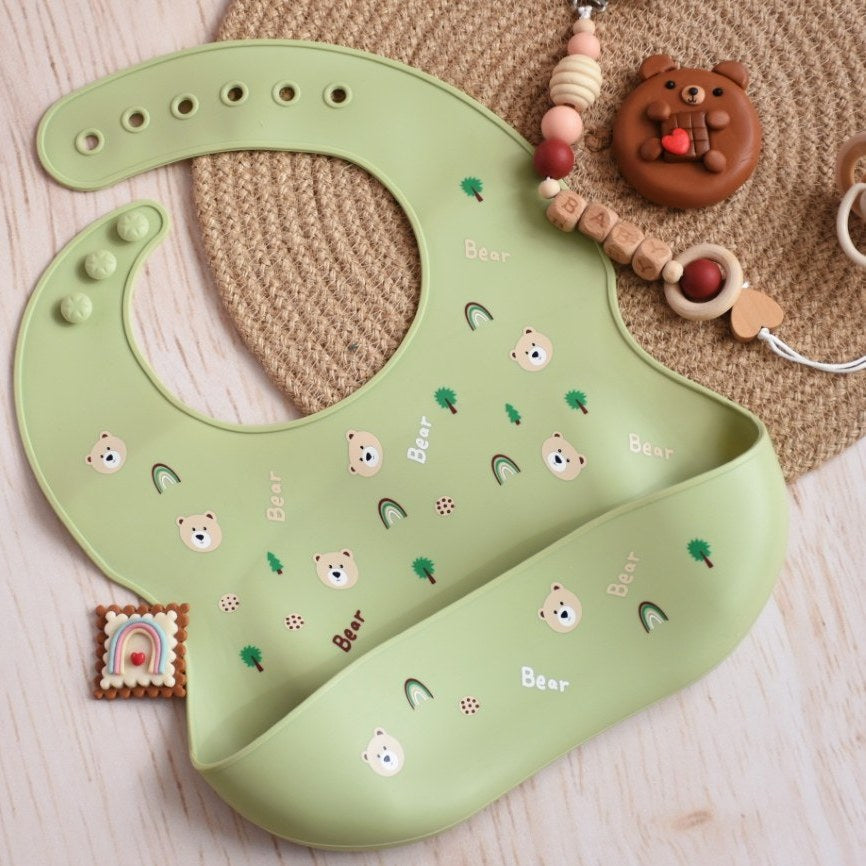 Bavoir en silicone - OURS