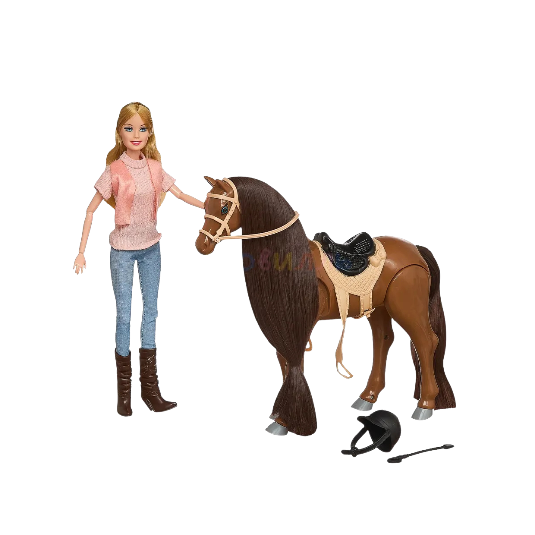 Poupée avec cheval