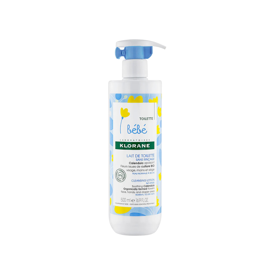 Klorane lait de toilette sans rinçage au calendula - 500 ml