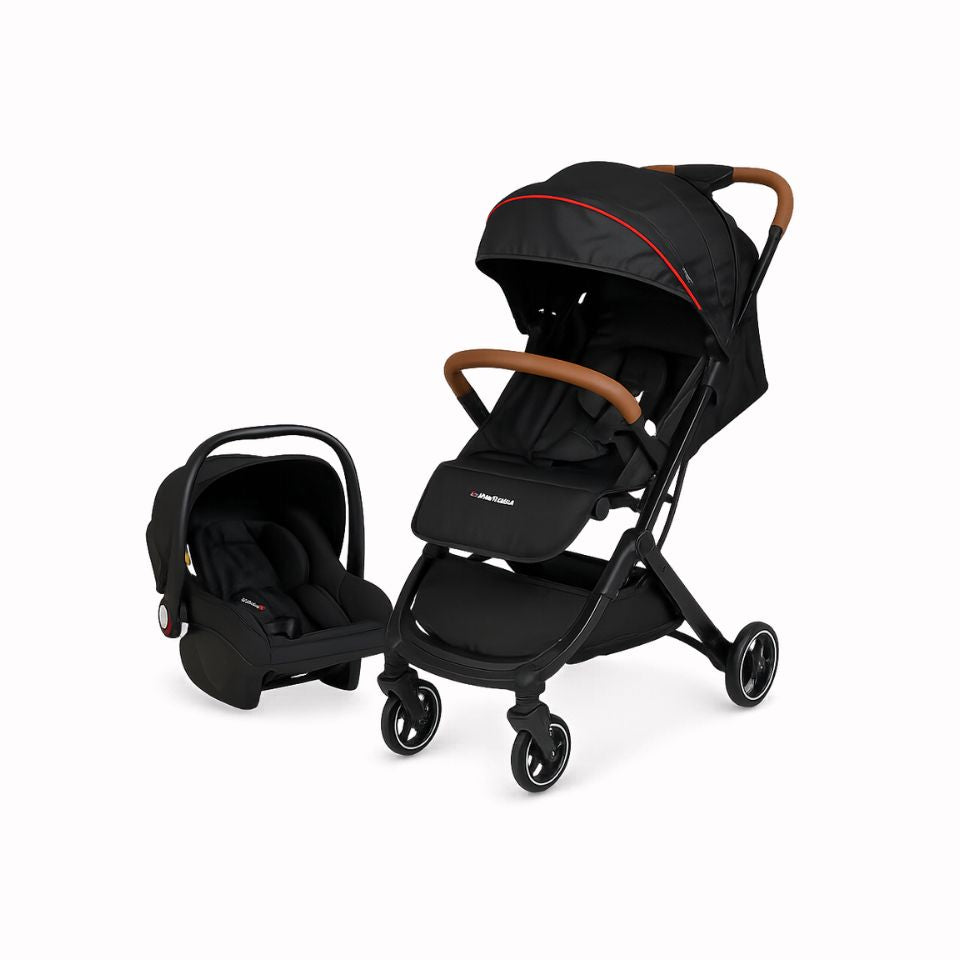 POUSSETTE VALISE AVEC MAXI COSI NOIR – MON BÉBÉ