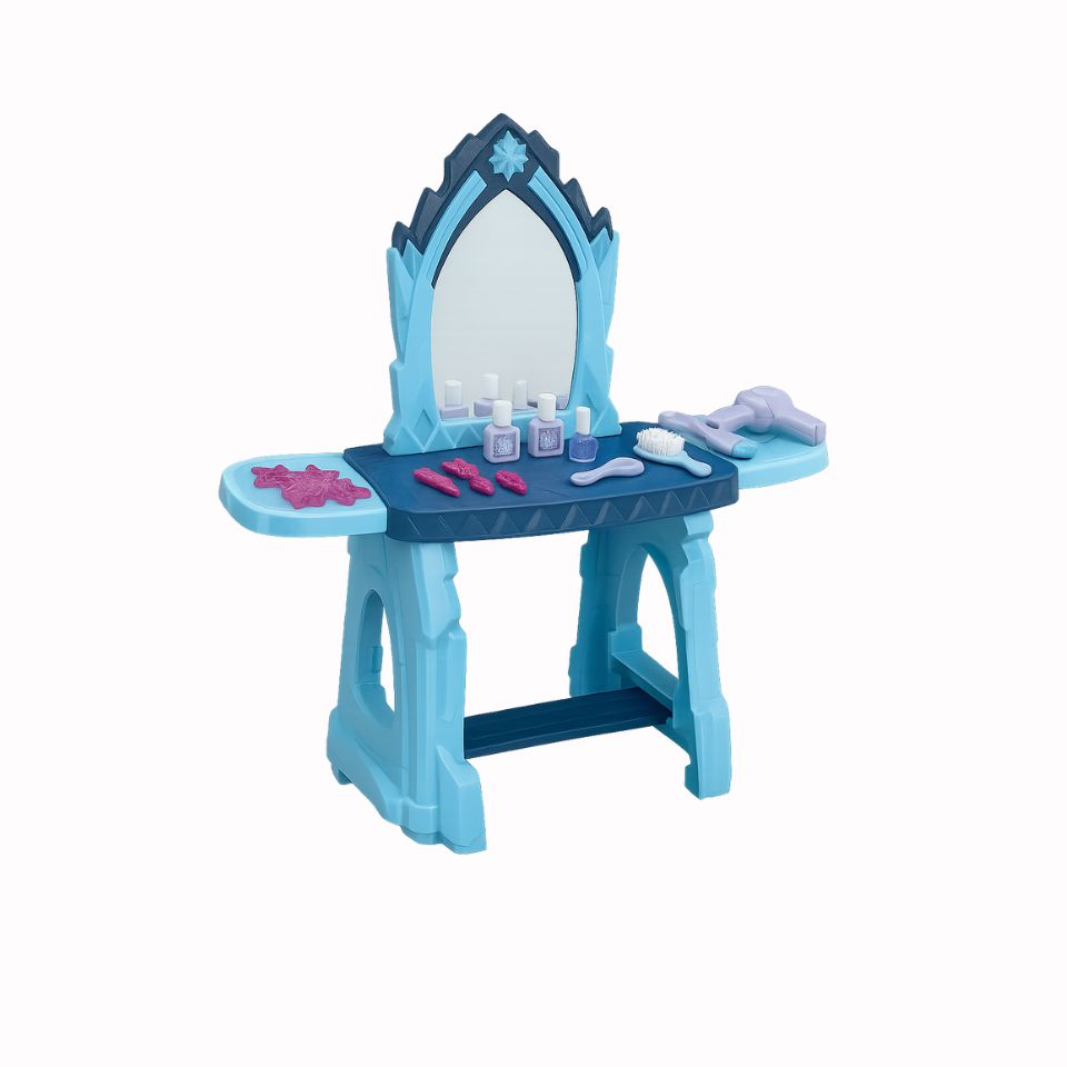 Coiffeuse magique Frozen avec lumières et musique - BLEU