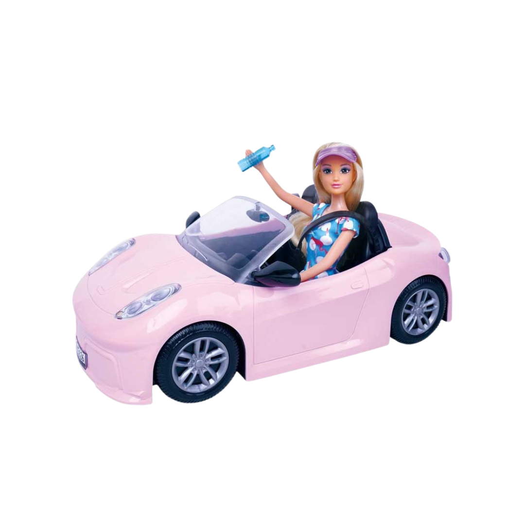 Poupée Anlily Et Sa Voiture Rose