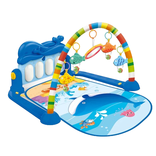 Tapis d'éveil gym et piano - Dauphin Bleu