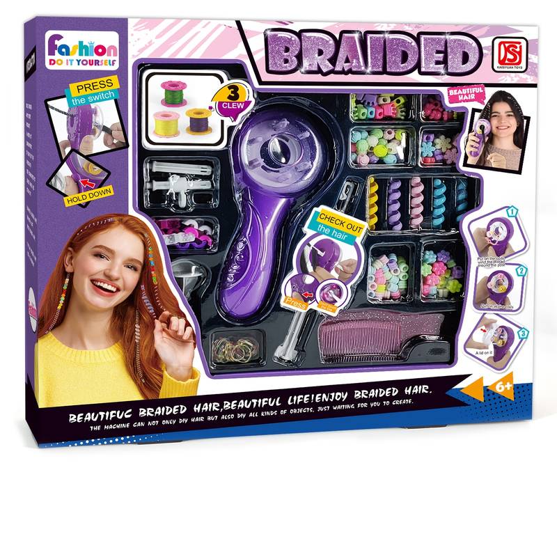 Appareil à tresser avec accessoires pour cheveux