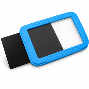 Plaque noire fournie, à glisser derrière l'écran pour faire ressortir les couleurs fluo