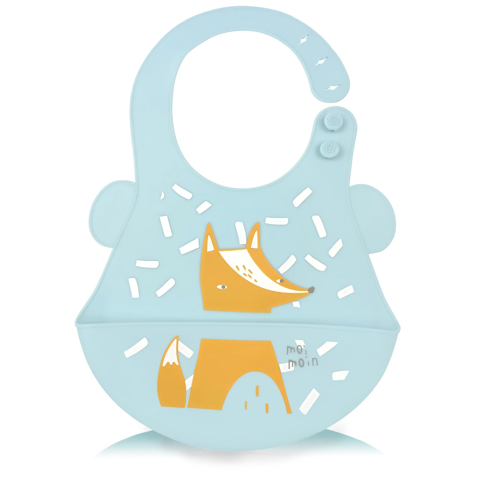 Bavoir en silicone Bleu clair