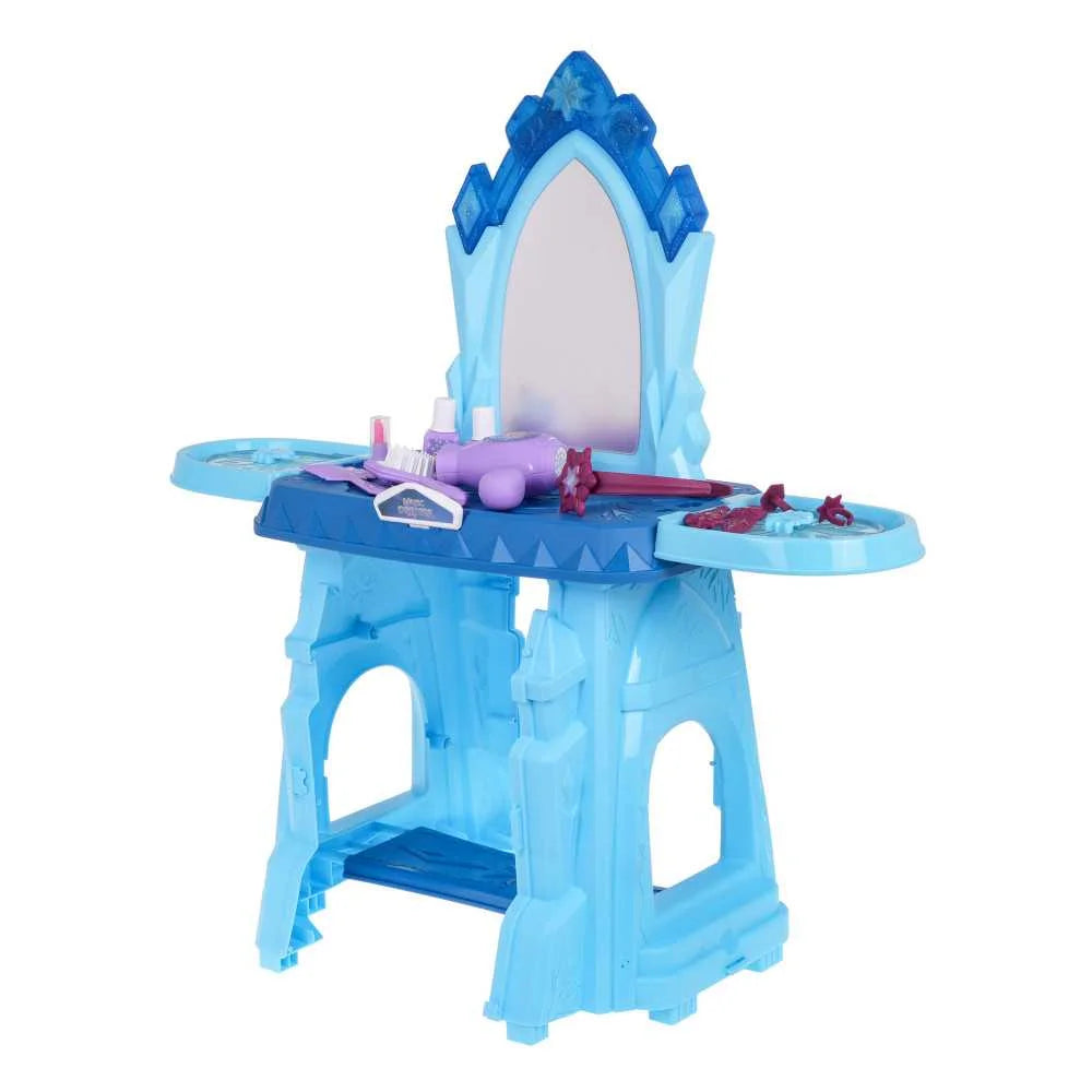 Coiffeuse magique Frozen avec lumières et musique - BLEU