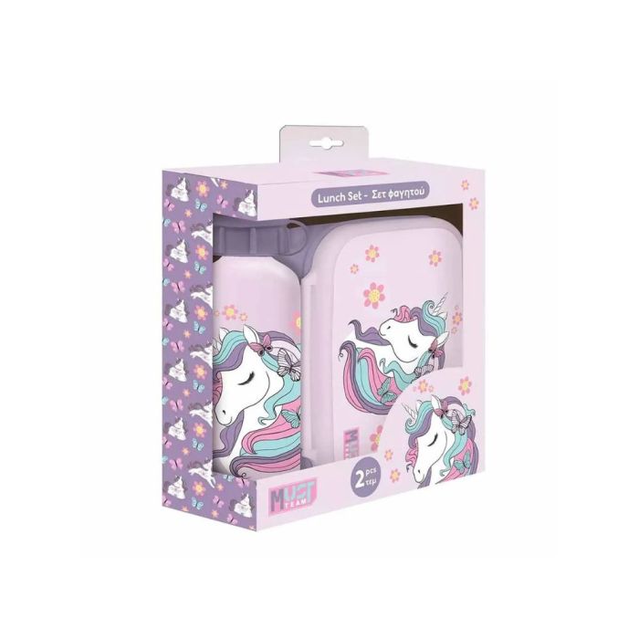 Boite à goûter + Gourde Must " Lovely Unicorn "