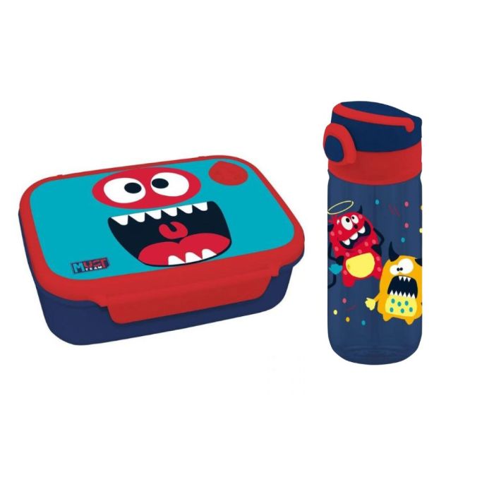 Boite à goûter + Gourde Must " Yummy Little Monster "