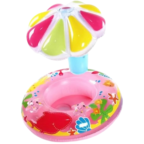 Bouée gonflable avec parasol