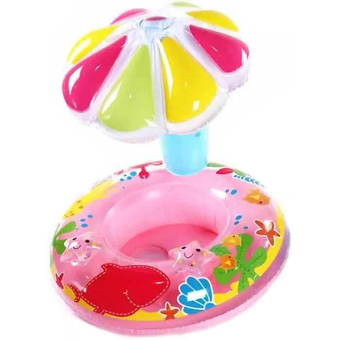 Bouée gonflable avec parasol