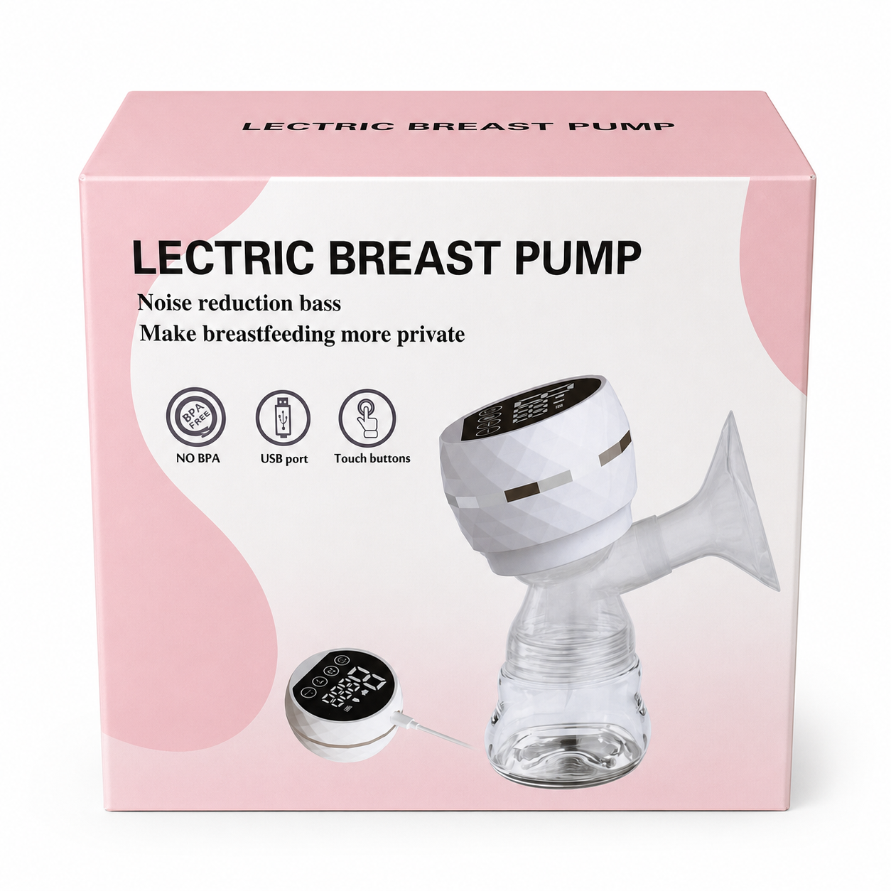Tire-lait électrique portable sans BPA – écran tactile & USB
