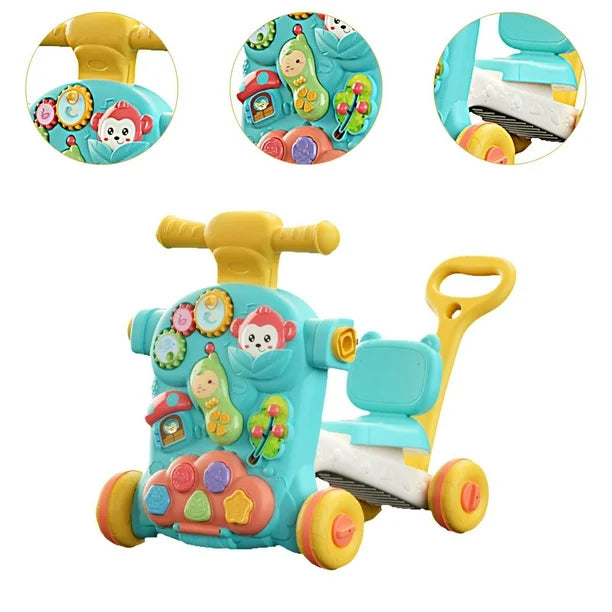 Trotteur transformable 3 en 1 - Bleu