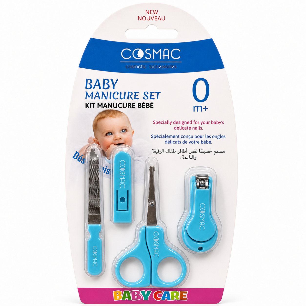 COSMAC Kit Manucure Bébé 0m+ – 4 pièces